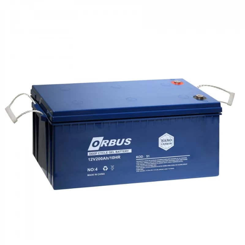 ORBUS 12 VOLT 200 AMPER JEL AKÜ