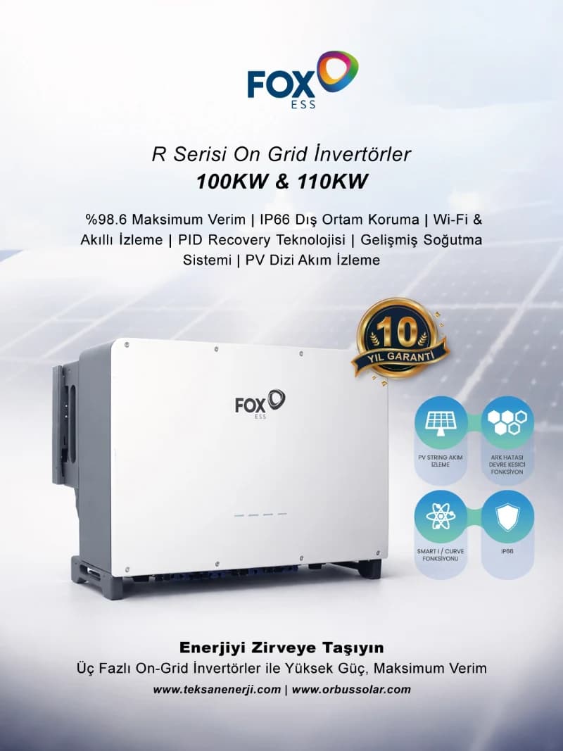 FOX 100 KW ON-GRİD İNVERTER